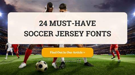 24 Soccer Jersey Fonts That Changed the Game