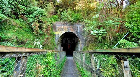 Tunnel Entrance stock photo. Image of opening, railing - 25128172