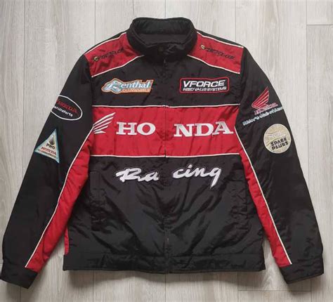 Honda Black And Red Motorcycle Racing Textile Jacket - Maker of Jacket