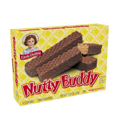 Little Debbie Nutty Buddy Bars, 6 Count - Snack Bars