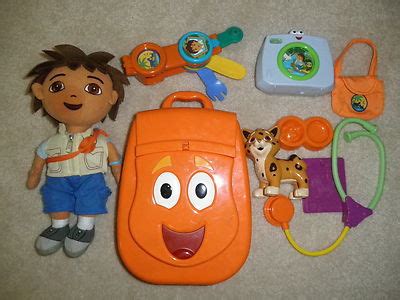 Go Diego Go lot including Rescue Pack, Click, Diego plush and rescue tools | #371055104