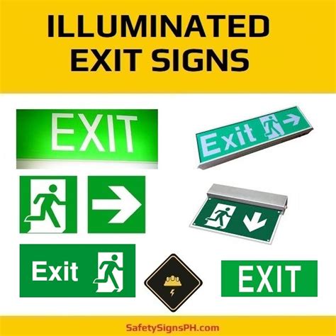 Illuminated Exit Signs - SafetySignsPH.com Philippines