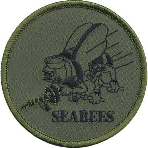 U.S. Navy Seabees Patch Subdued Green 3" | Michaels