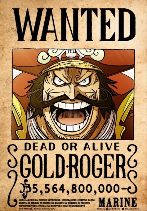 GOL D. ROGER BOUNTY | One piece comic, Anime one piece, Dessin one piece