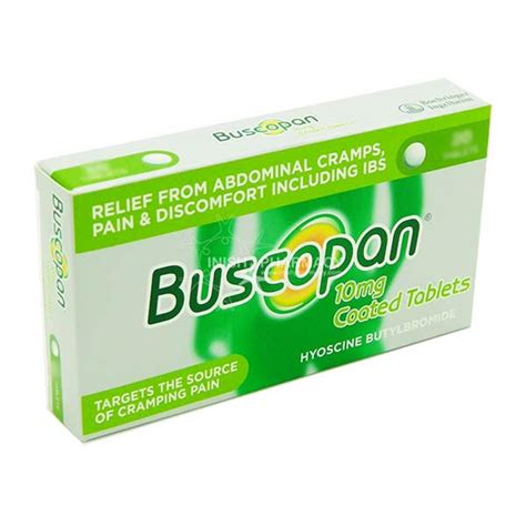 Buscopan 10mg Tablets | Inish Pharmacy | Ireland