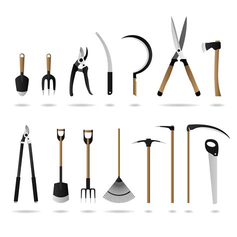 Set of Gardening Tools. 342132 Vector Art at Vecteezy