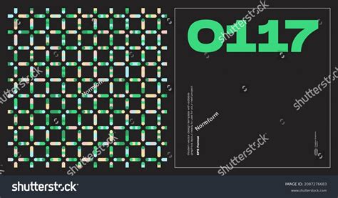 Brutalist Poster Design Template Layout Bold Stock Vector (Royalty Free ...