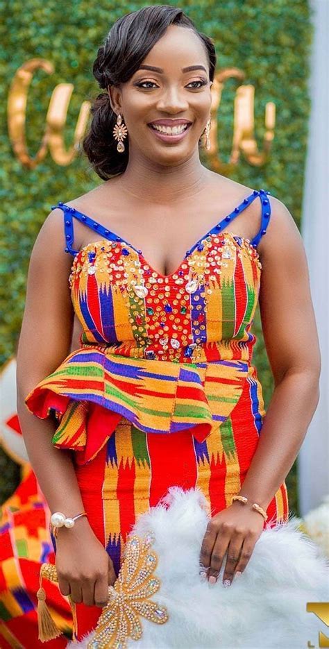 Ghanaian kente wedding dress #TraditionalAfricanAttires | African dresses for kids, African ...