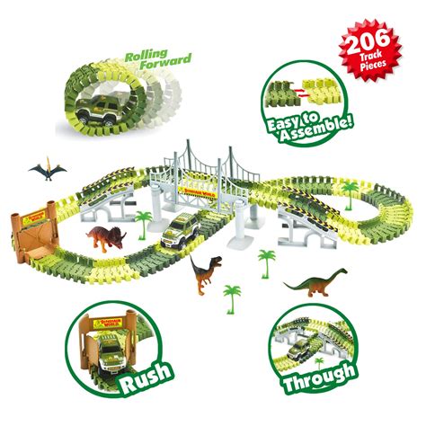 Awesome Dinosaur Track Toy Set with 206 Unique Pieces | Dinosaur Train ...