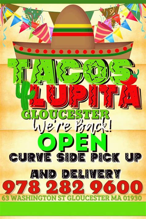 Tacos Lupita Gloucester Is Open For Pickup and Delivery! – Good Morning Gloucester