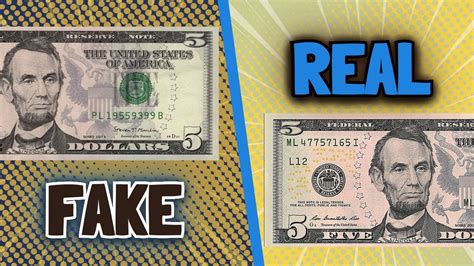 How to Spot a FAKE $5 Bill - YouTube