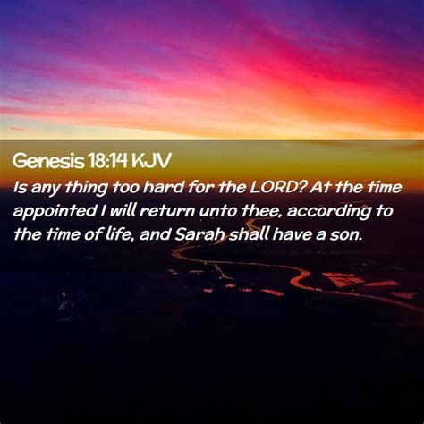 Genesis 18:14 KJV Bible Verse Images