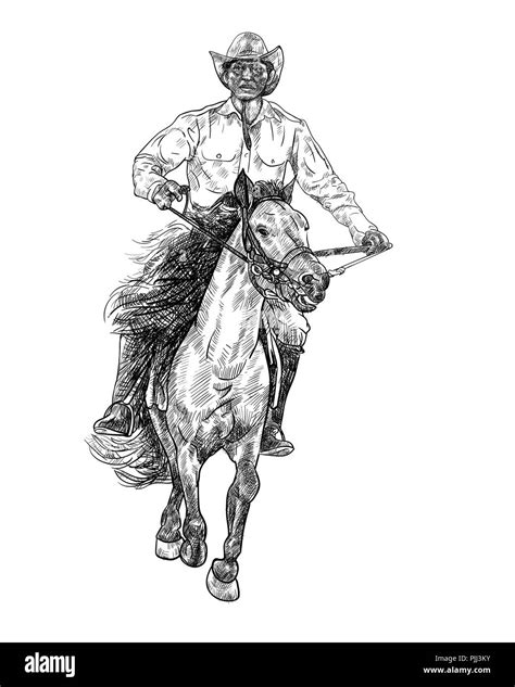 Cowboy Clipart Black And White Border