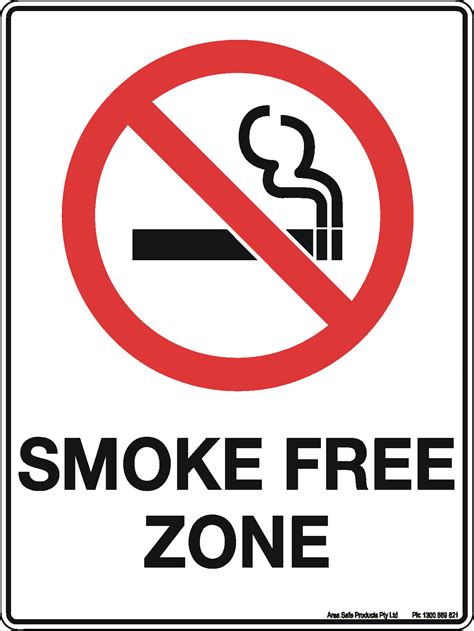 Smoke Free Zone Sign