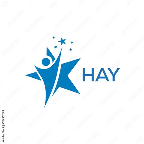 HAY Letter logo white background .HAY Business finance logo design ...