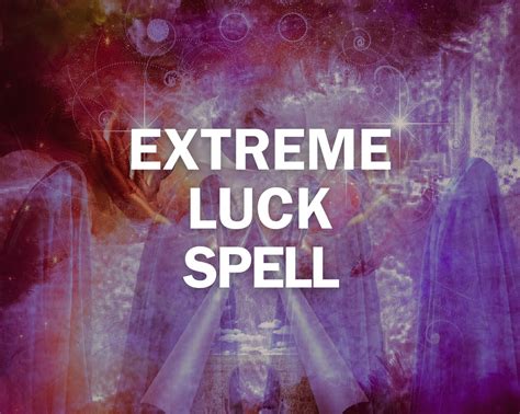 Extreme Luck Spell Same Day Spell Works Instantly Spell - Etsy