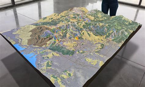 3D Topographic Map of Colorado - WhiteClouds