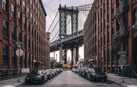 Wallpaper United States, New York, Manhattan Bridge, Dumbo images for ...