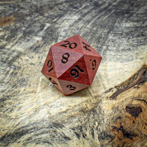 Pink Ivory Twenty Sided Die (d20) | Artisan Dice