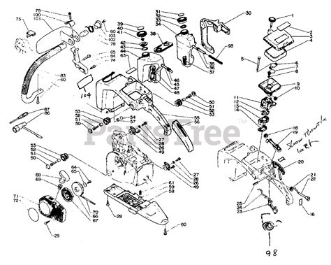 Echo CS-330 EVL - Echo Chainsaw Carburetor, Fuel System, Handles ...