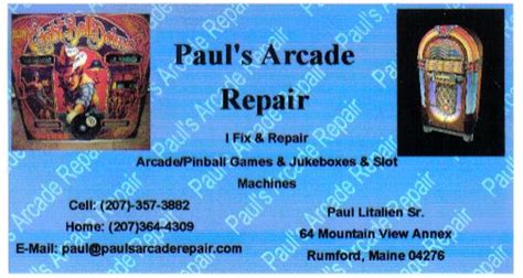 Welcome to Paul's Arcade Repair