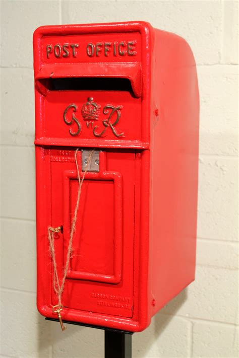 Antique British Royal Mail King George 6th Red Post Box - Warwick ...