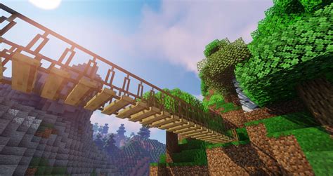 Rope Bridge | Bridge, Minecraft cottage, Minecraft medieval