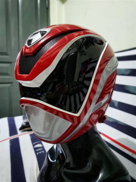 Spd Red Ranger Helmet - Etsy India