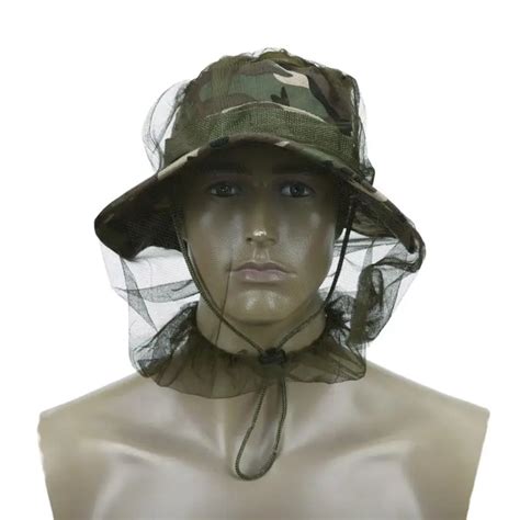 Anti Mosquito Mesh Hat Head Face Protect Mosquito Net Cover Travel Camping Protector Camping ...