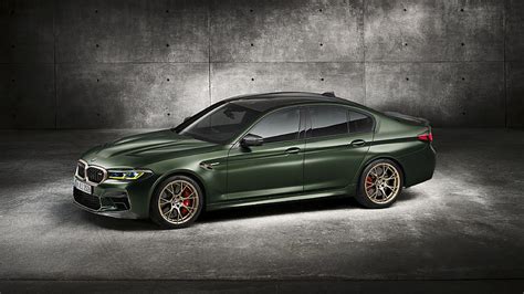 BMW M5 CS Car Green Car Luxury Car Sedan Cars, HD wallpaper | Peakpx