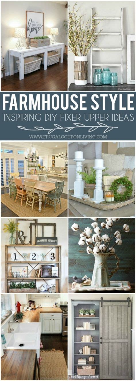 DIY Fixer Upper Farmhouse Style Ideas | Farm house living room, Farmhouse decor, Diy home decor