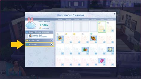 Events - Sims 4 Seasons Guide