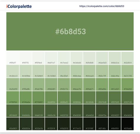 Pantone 17-0230 Tcx Forest Green Color | Hex color Code #6B8D53 information | Hsl | Rgb | Pantone