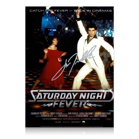 John Travolta Signed Saturday Night Fever Poster | Gold Star Memorabilia