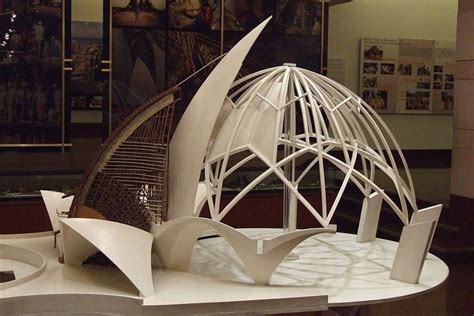 The model for the "Lotus Temple" in New Delhi, the design seems to be ...