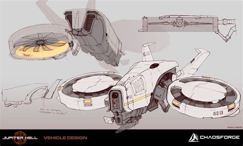 ArtStation - Jupiter Hell - Drone concept art