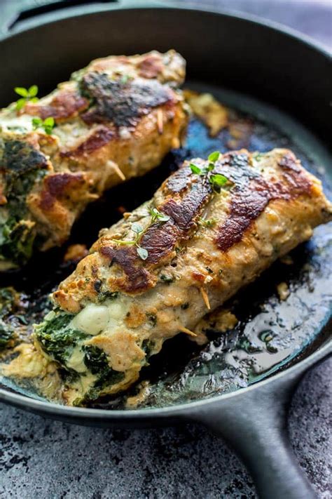 Spinach Parmesan Stuffed Pork Loin - Plating Pixels