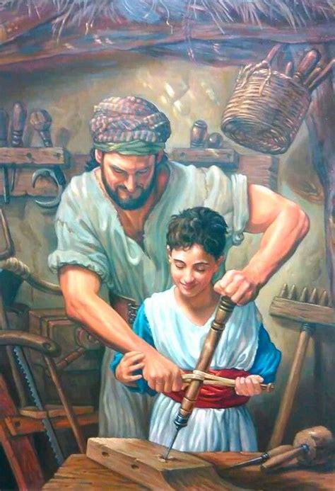 Joseph and Jesus www.Gods411.org | Jesus art, Child jesus, Mary and jesus