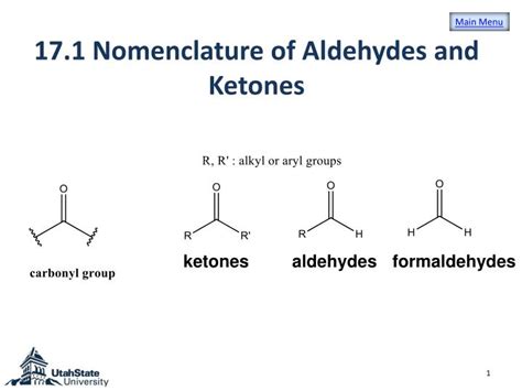 PPT - 17.1 Nomenclature of Aldehydes and Ketones PowerPoint ...