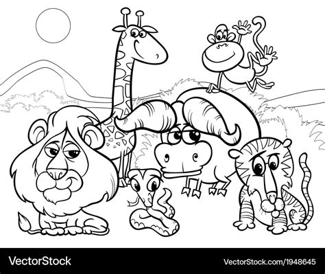 Cute Animal Cartoon Coloring Pages