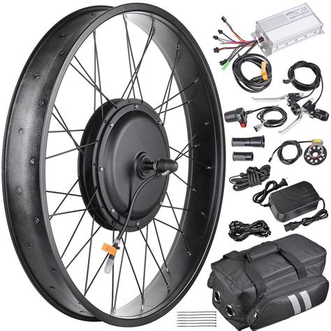 26" Electric Bicycle Motor Front Wheel Fat Tire Kit 48v 1000w Cheap ...