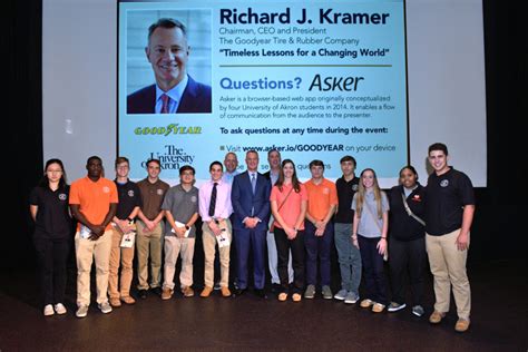 MyTrack Business Students Visit Goodyear CEO Richard Kramer ’82 ...