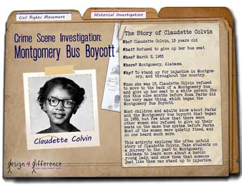 CSI: Montgomery Bus Boycott - Claudette Colvin & Civil Rights Movement (w/eBook)