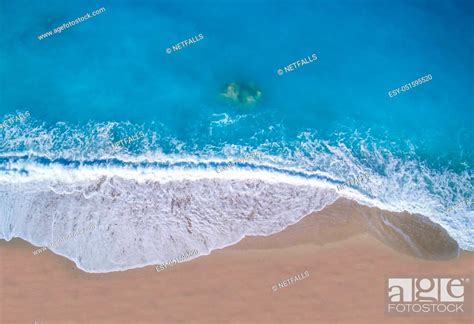 Aerial of Kathisma beach in Lefkada island Greece, Stock Photo, Picture And Low Budget Royalty ...