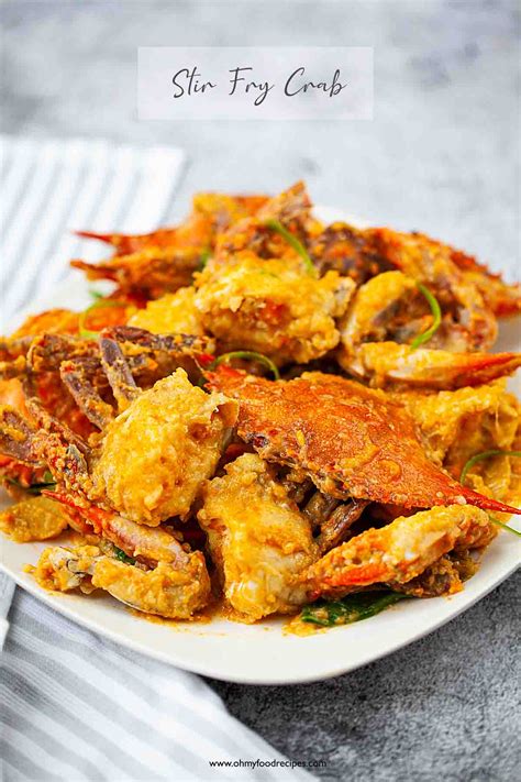 Ginger Scallion Crab (薑蔥炒蟹) | Oh My Food Recipes