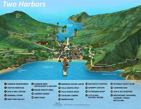 Two Harbors Tourist Map - Ontheworldmap.com