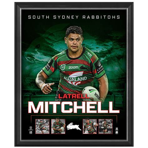 Latrell Mitchell South Sydney Rabbitohs Official NRL Player Print Fram – HT Framing & Memorabilia