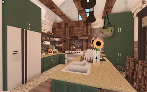 Bloxburg Kitchen Ideas Green