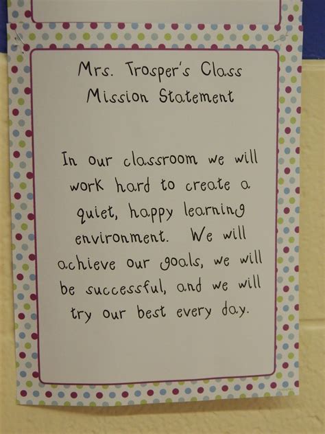 Pin by Beard Elementary on Classroom Mission Statements | Classroom mission statement, Class ...