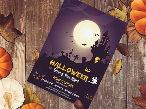 Halloween Flyer, Halloween Party Flyer by Print Template on Dribbble